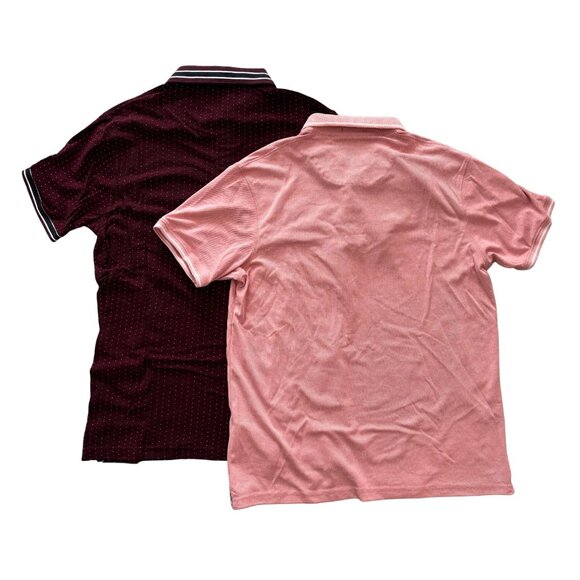 NEW DENIM & FLOWER Ricky Singh Bundle (2) Short Sleeve Polo Shirts MEN'S L - Picture 5 of 11